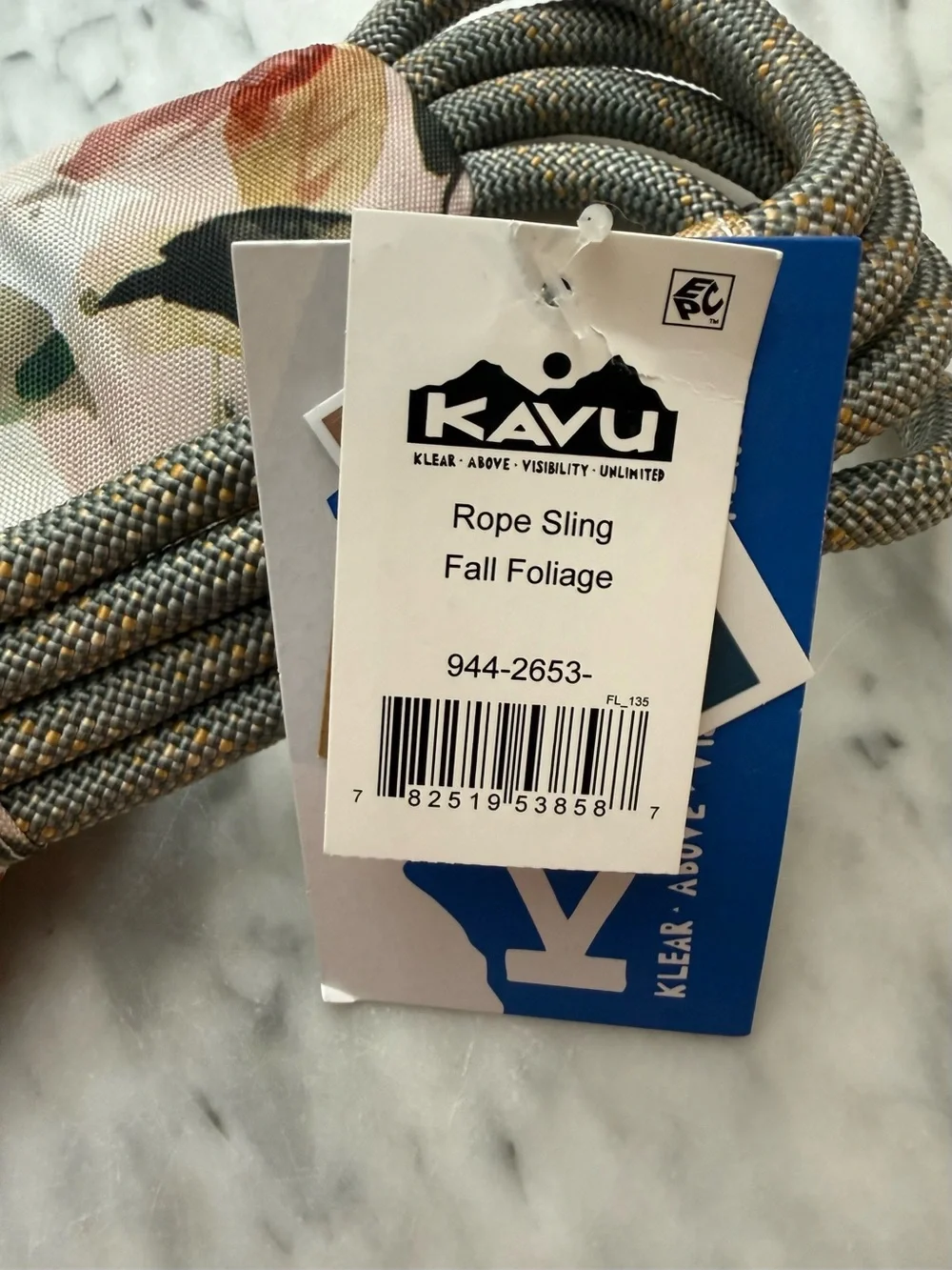 KAVU Rope Sling Bag in Fall Foliage NWT